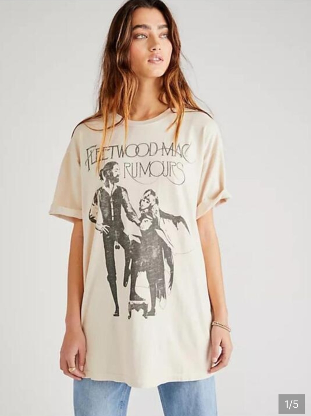 Daydreamer LA Fleetwood Mac Graphic Tee in Cream